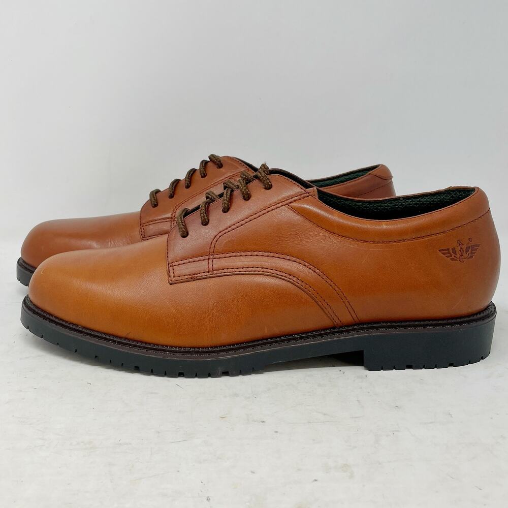 Dockers Brown Leather Lace Up Oxfords Mens Size 9